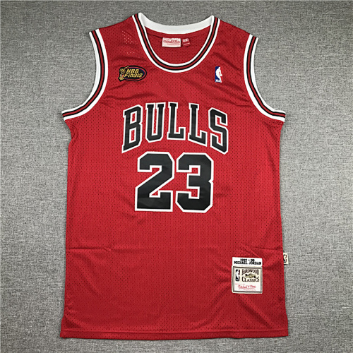 97-98 Bulls Retro Embroidery Jersey S-2XL