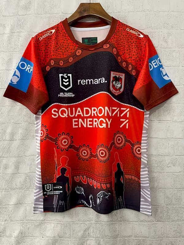 St. George Illawarra Dragons Polo Rugby Jersey S-5XL T S-5XL