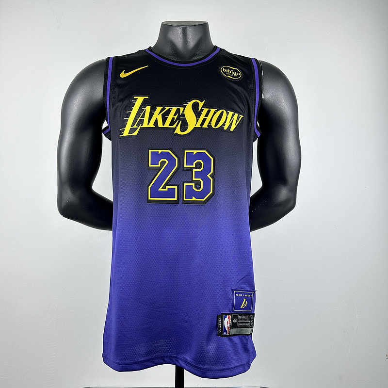 Lakers City Edition Embroidery Jersey S-2XL