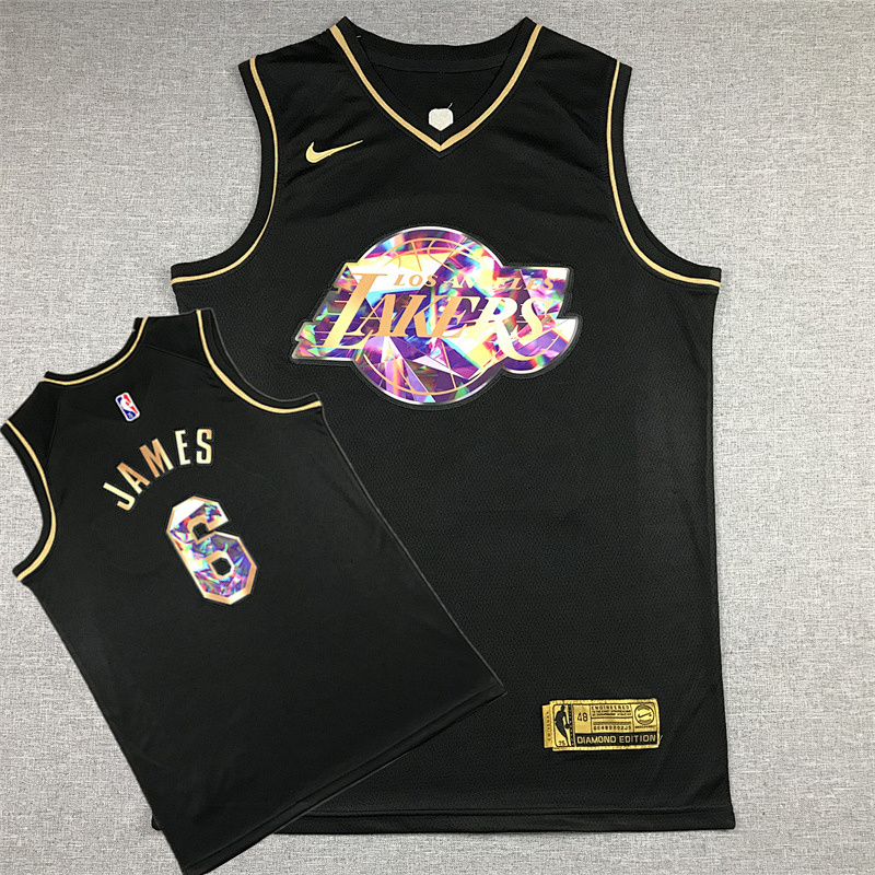 Lakers Embroidery Jersey S-2XL