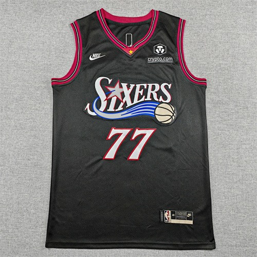 26 76ers Embroidery Jersey S-2XL 76