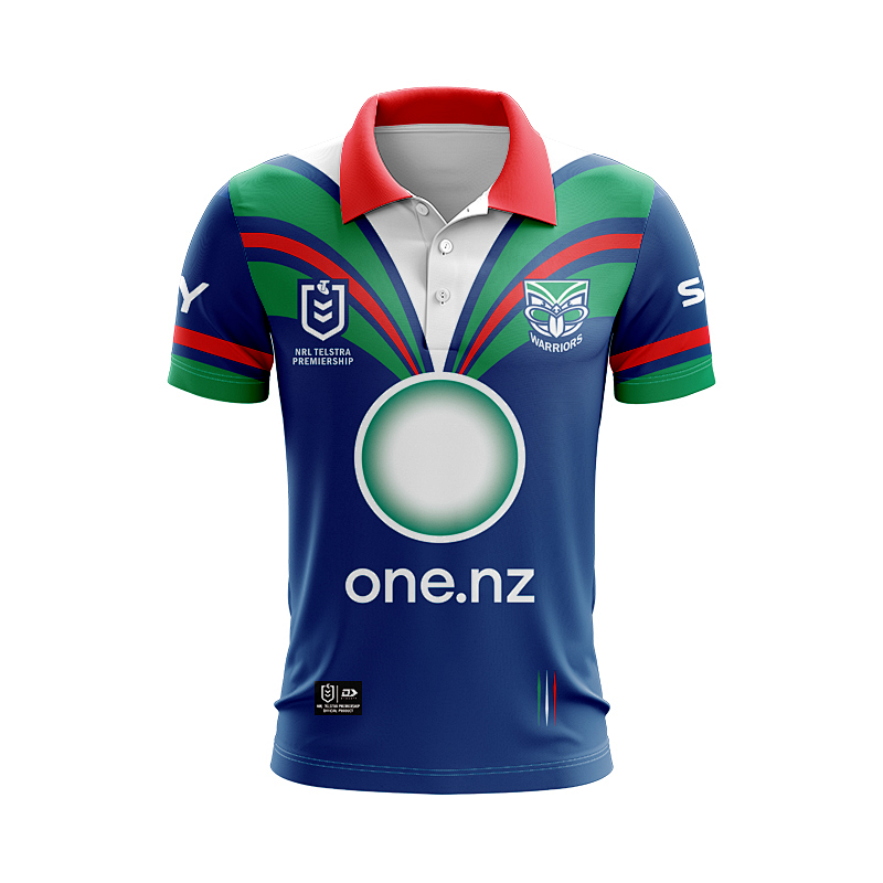 Warriors Home Polo Rugby Jersey S-5XL S-5xl