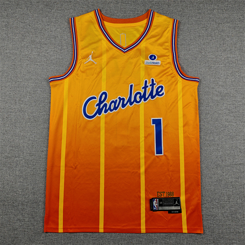 Hornets Embroidery City Edition Jersey S-2XL