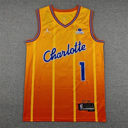 Hornets Embroidery City Edition Jersey S-2XL