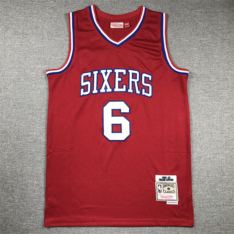 82-83 76ers Retro Embroidery Jersey S-2XL 76