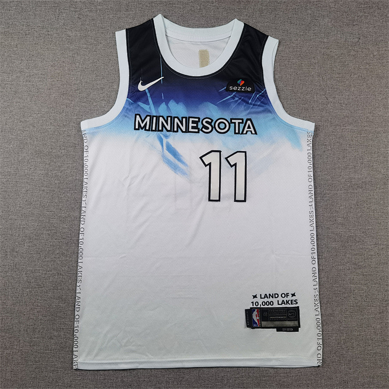 Timberwolves City Edition Embroidery Jersey S-2XL
