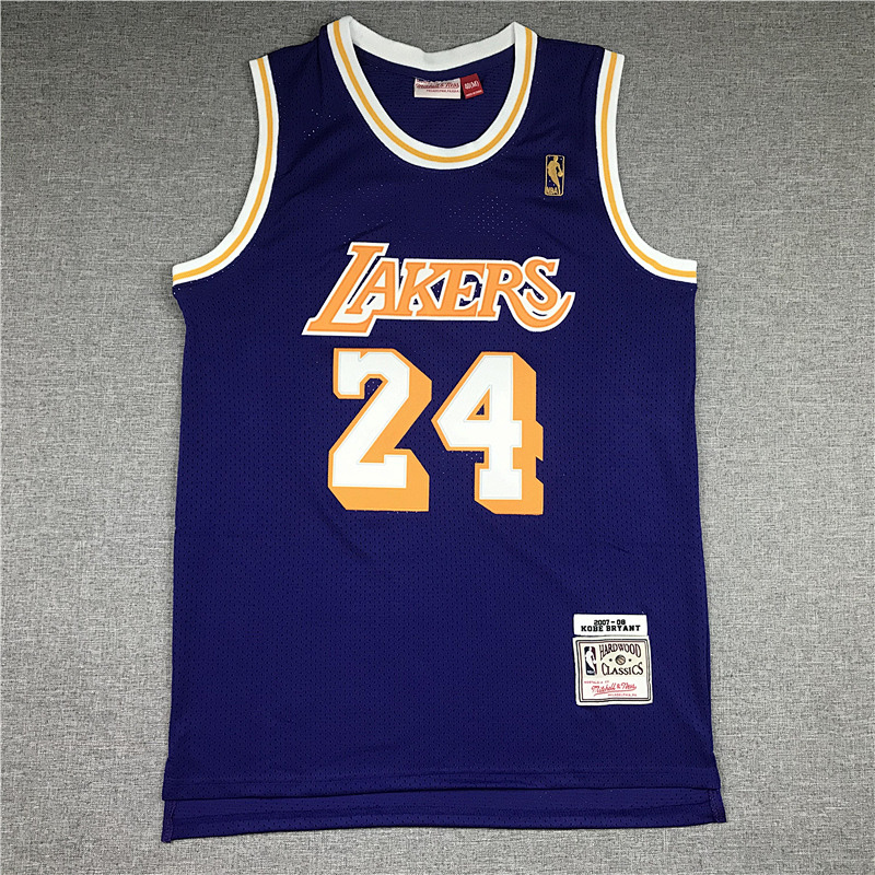 07-08 Lakers Retro Embroidery Jersey S-2XL