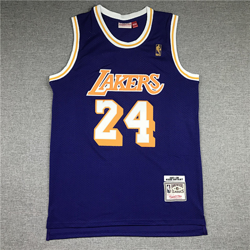 07-08 Lakers Retro Embroidery Jersey S-2XL