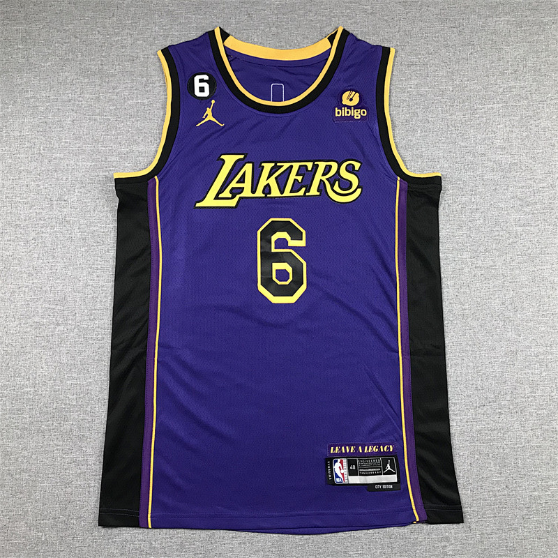 Lakers Embroidery Jersey S-2XL