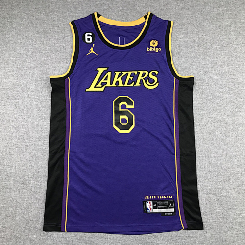 Lakers Embroidery Jersey S-2XL