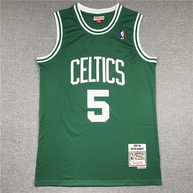 07-08 Celtics Retro Embroidery Jersey S-2XL 4