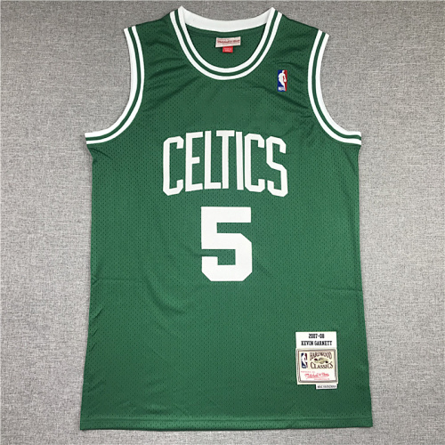 07-08 Celtics Retro Embroidery Jersey S-2XL 4