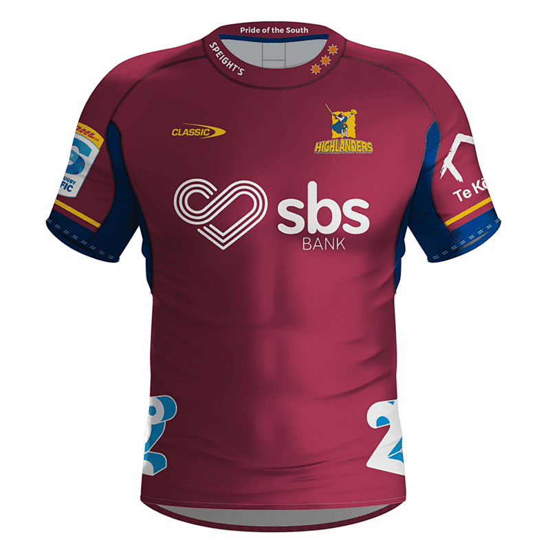 Highlanders Away Rugby Jerseys S-5XL S-5XL