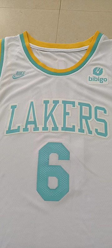Lakers Embroidery Jersey S-2XL