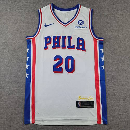 24 76ers Embroidery Jersey S-2XL 76
