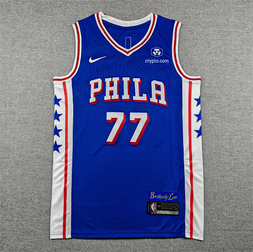 26 76ers Embroidery Jersey S-2XL 76