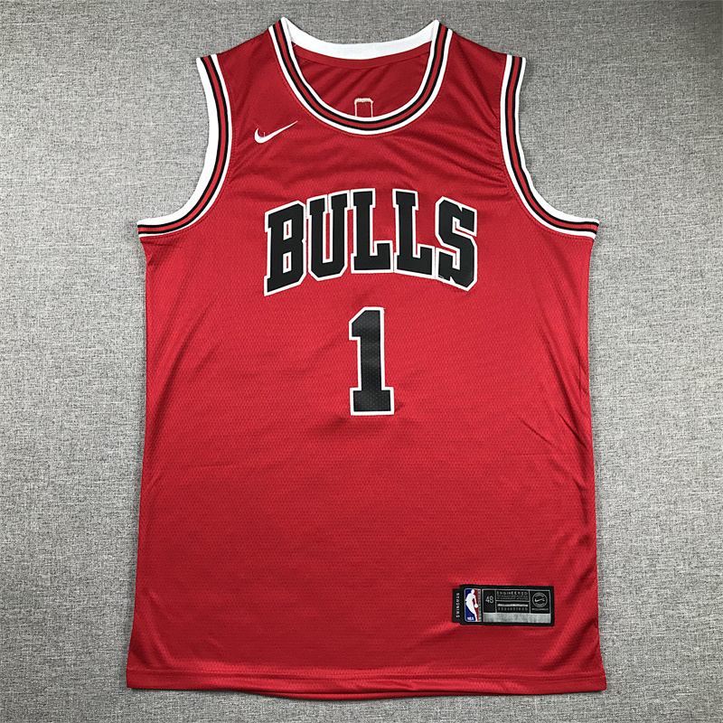 Bulls Embroidery Jersey S-2XL