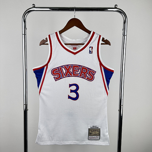 96-97 76ers Retro Jersey S-2XL 76