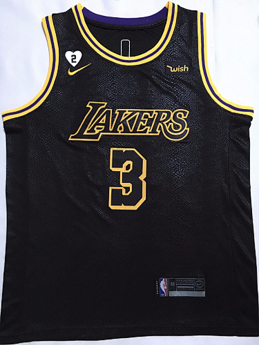 Lakers City Edition Embroidery Jersey S-2XL