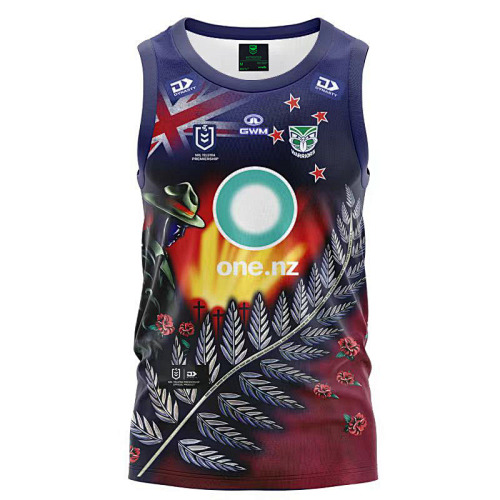 Zealand Warriors Vest Rugby Jersey S-3XL S-3XL