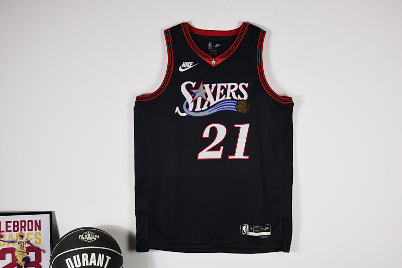 26 76ers Retro Jersey S-2XL 76