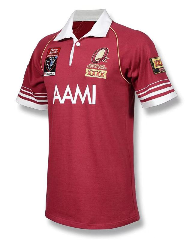Qld Maroons Retro Rugby Jersey S-5XL