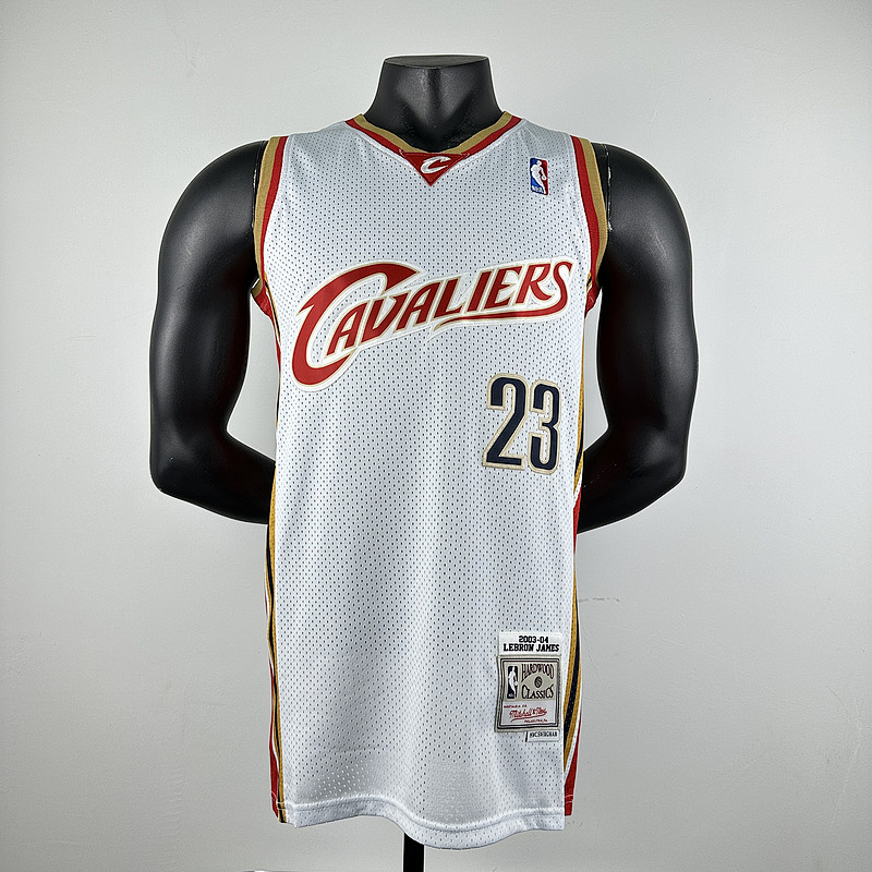03-04 Cavaliers Retro Embroidery Jersey S-2XL