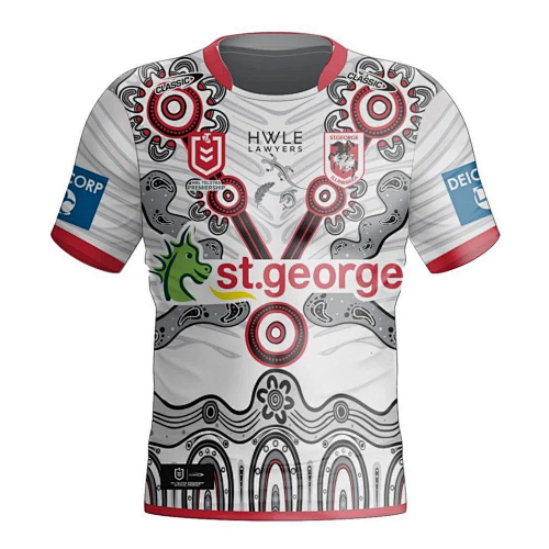 St. George Illawarra Dragons Rugby Jersey S-5XL S-5XL