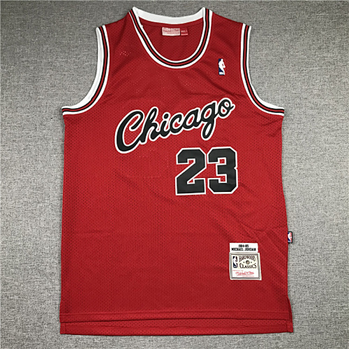 84-85 Bulls Retro Embroidery Jersey S-2XL
