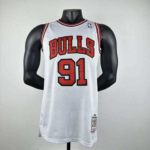 97-98 Bulls Retro Embroidery Jersey S-2XL