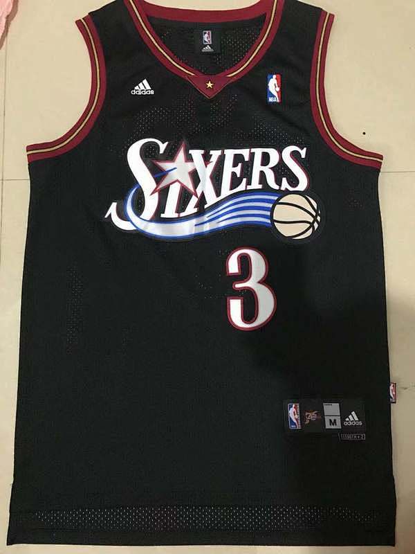 25 76ers Embroidery Jersey S-2XL 76