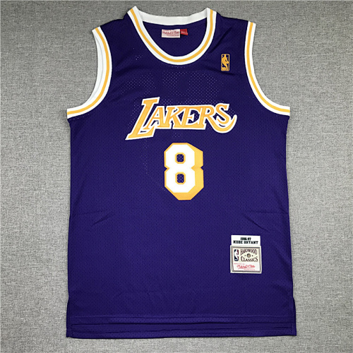 96-97 Lakers Retro Embroidery Jersey S-2XL