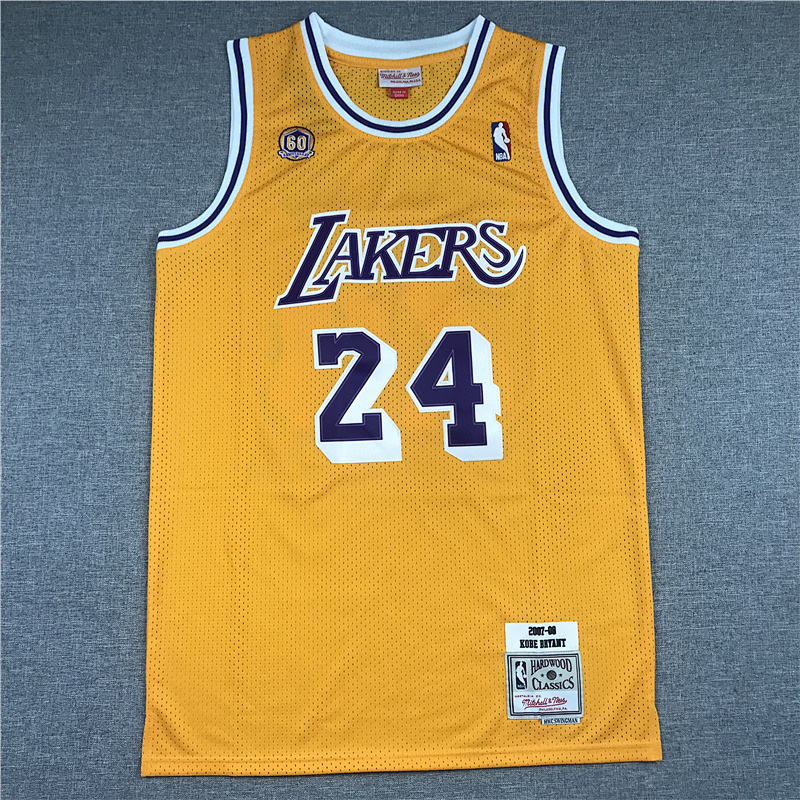 Year Lakers Embroidery Jersey S-2XL