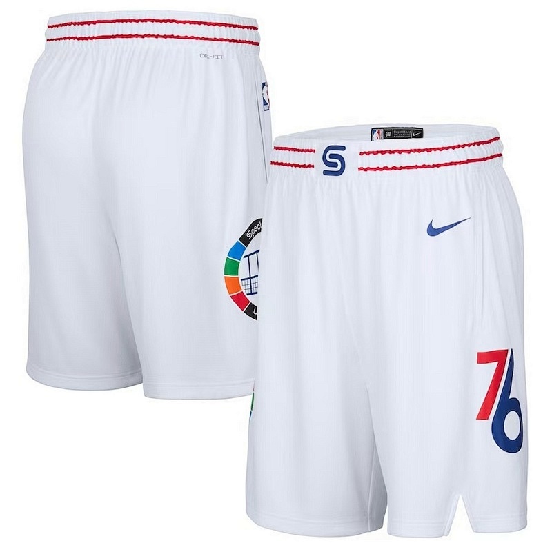 25 76ers City Edition Shorts S-2XL 76