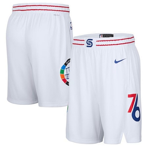 25 76ers City Edition Shorts S-2XL 76