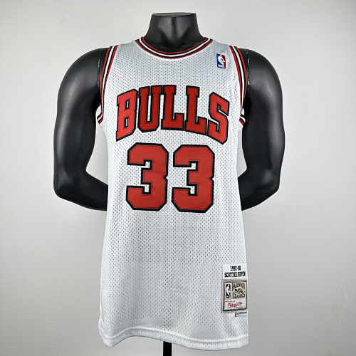 97-98 Bulls Retro Embroidery Jersey S-2XL