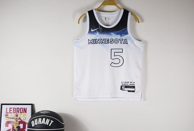 Timberwolves Kids City Edition Jersey S-2XL