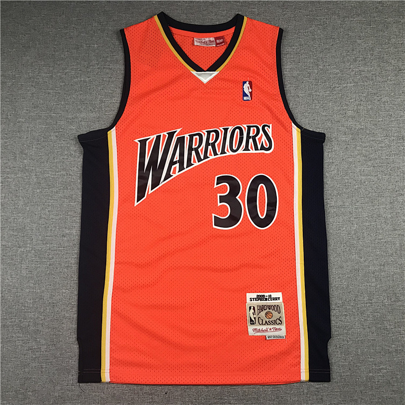 09-10 Warriors Retro Embroidery Jersey S-2XL