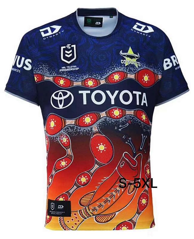 North Queensland Cowboys Rugby Jersey S-5XL S-5XL