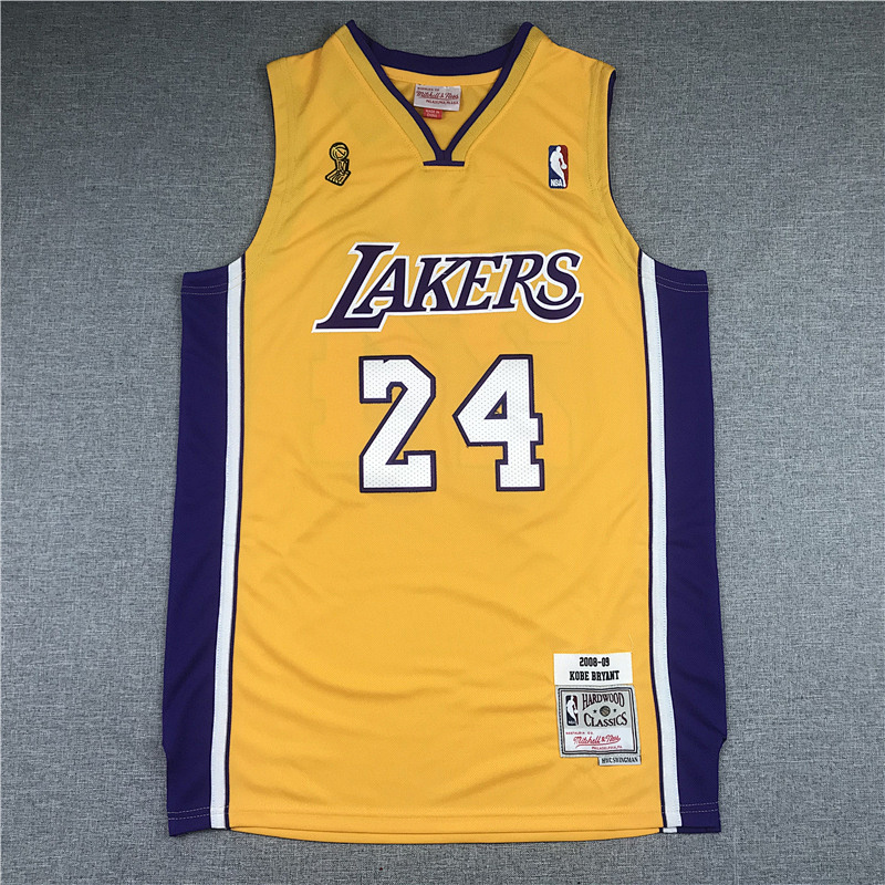 08-09 Lakers Retro Embroidery Jersey S-2XL
