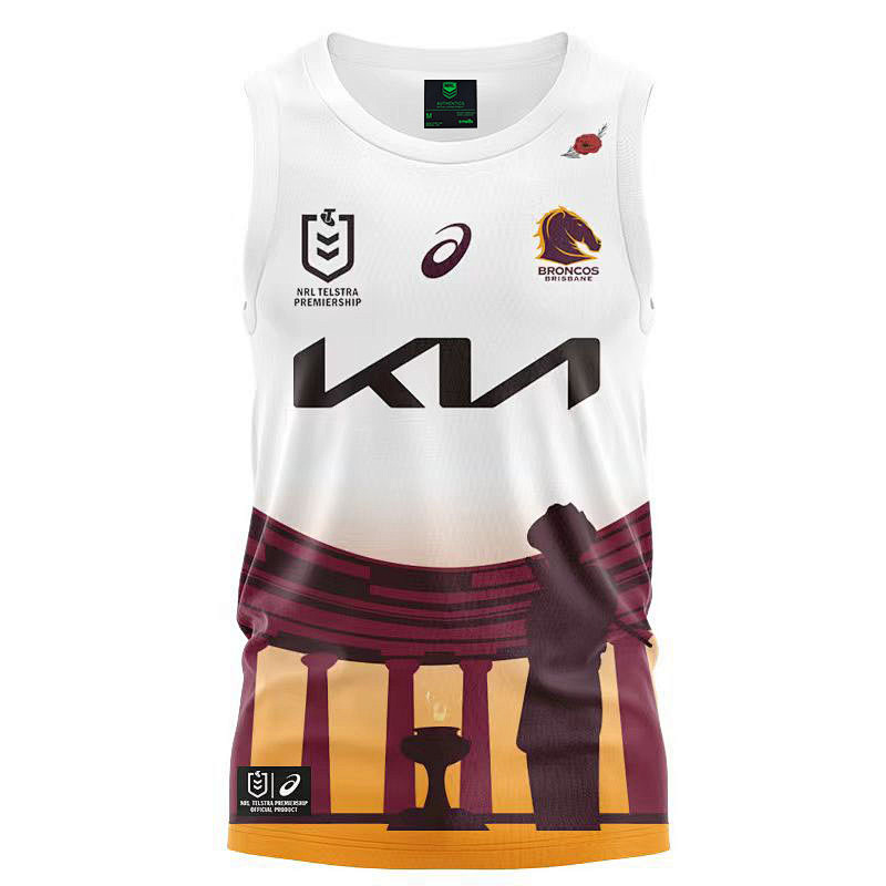 Brisbane Broncos Vest Rugby S-3XL S-3XL