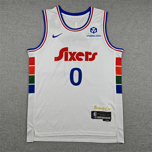 25 76ers City Edition Embroidery Jersey S-2XL 76