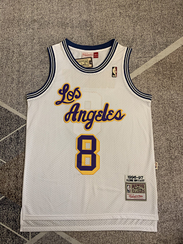 96-97 Lakers Retro Embroidery Jersey S-2XL