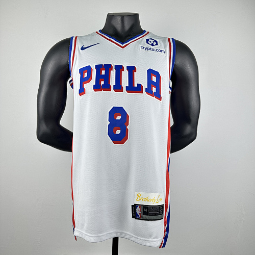 25 76ers Embroidery Jersey S-2XL 76