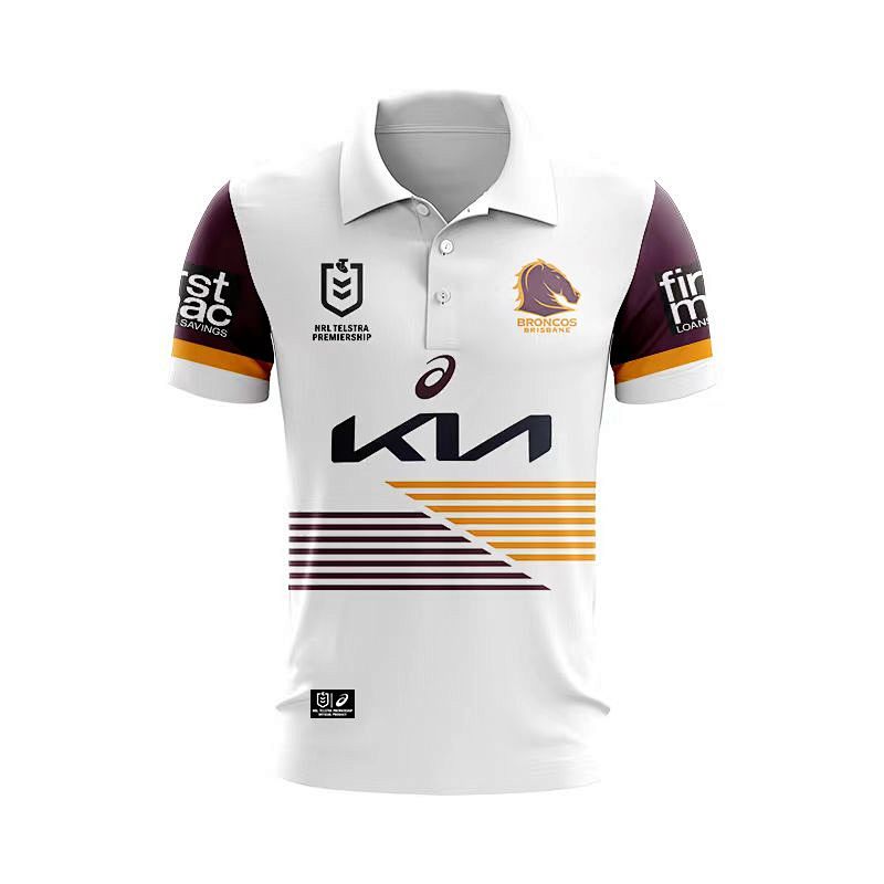 Brisbane Broncos Polo Rugby Jersey S-5XL Polo S-5XL