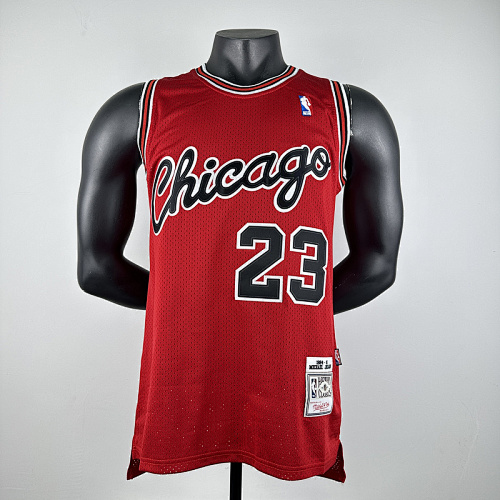 84-85 Bulls Retro Embroidery Jersey S-2XL