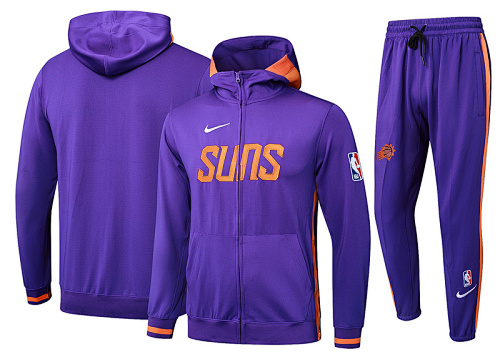 25-26 Suns Long Zipper Hoodie Jacket S-2XL