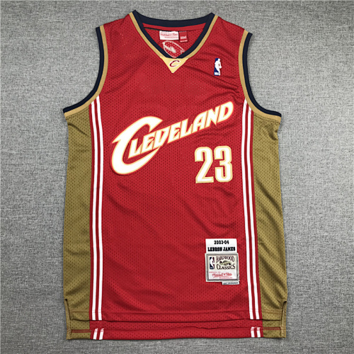 03-04 Cavaliers Retro Embroidery Jersey S-2XL