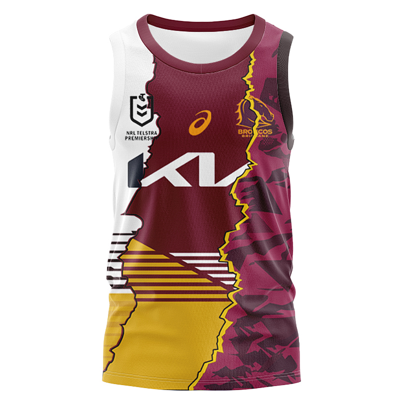 Brisbane Broncos Vest Rugby S-3XL S-3XL