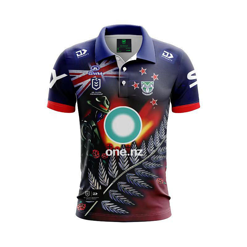 Warriors Polo Rugby Jersey S-5XL Polo S-5xl